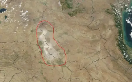 Gola Urmiyeyê bi temamî ziwa bû