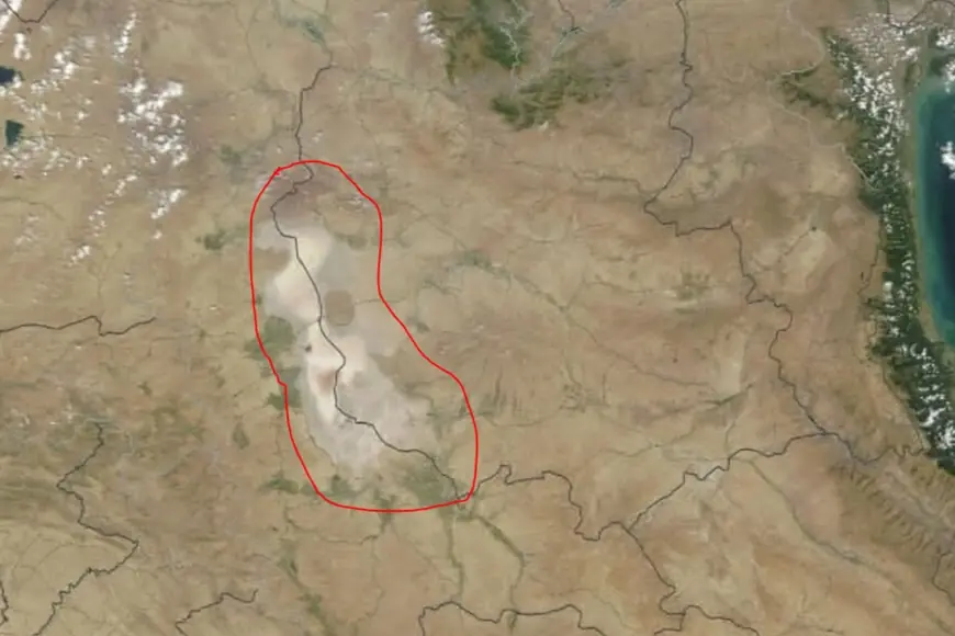 Gola Urmiyeyê bi temamî ziwa bû
