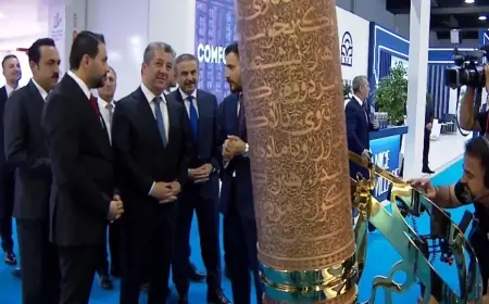 Mesrur Barzani, Uluslararası Gayrimenkul Yatırım Fuarı’nı açtı