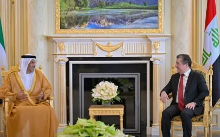 Mesrur Barzani, BAE Heyetini kabul etti