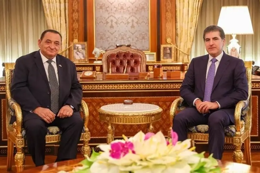 Nêçîrvan Barzanî bi şandeya Suryaniyan re civiya