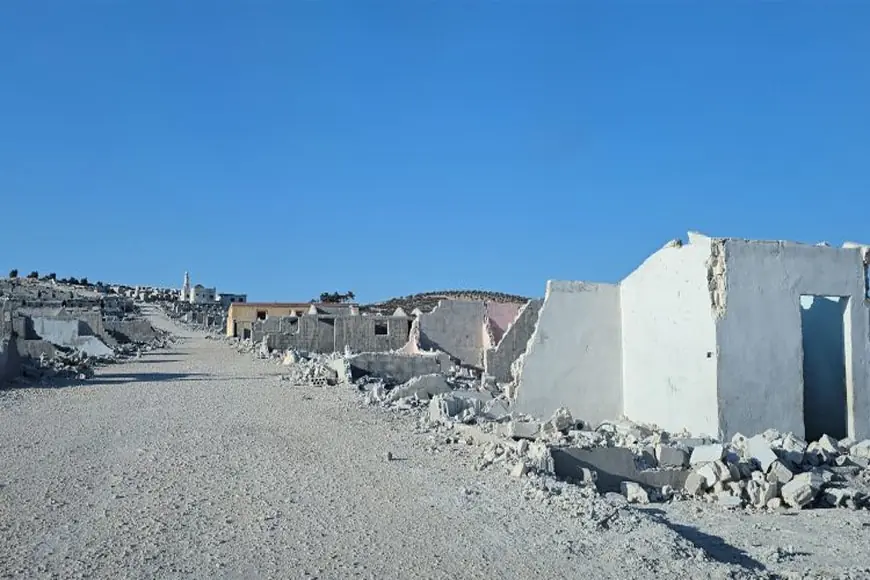 SMO bağlantılı sakinler, Afrin’deki yerleşkeyi ayrılmadan önce yıktı