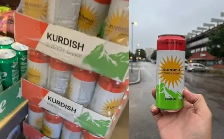 Kürdistan Bayraklı Enerji İçeceği: 'Kurdish Energy Drink'