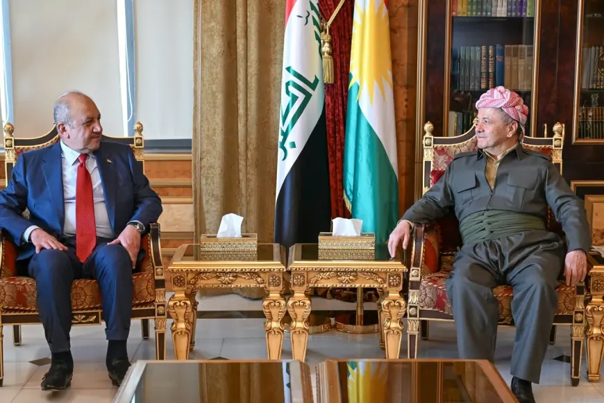Serok Barzanî û şanda hevpeymaniyên Hesim û Neynawayê hilbijartinên Iraqê nîqaş kirin