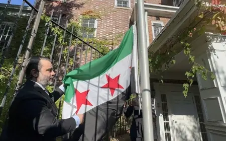 11 yıl aradan sonra bir ilk! Suriye bayrağı ABD'de göndere çekildi