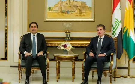 Neçirvan Barzani, Muhsin Mendevali başkanlığındaki üst düzey Bağdat heyetini kabul etti