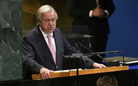 Guterres: 'Filistinliler için devlet bir haktır, bir ödül değil'