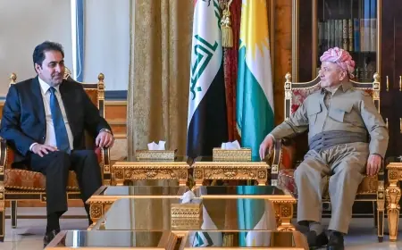 Serok Barzanî û Mendelawî hevahengiya hêzên siyasî û hilbijartinên Iraqê gotûbêj kirin