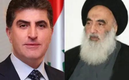 Neçirvan Barzani’den Sistani’ye başsağlığı mesajı