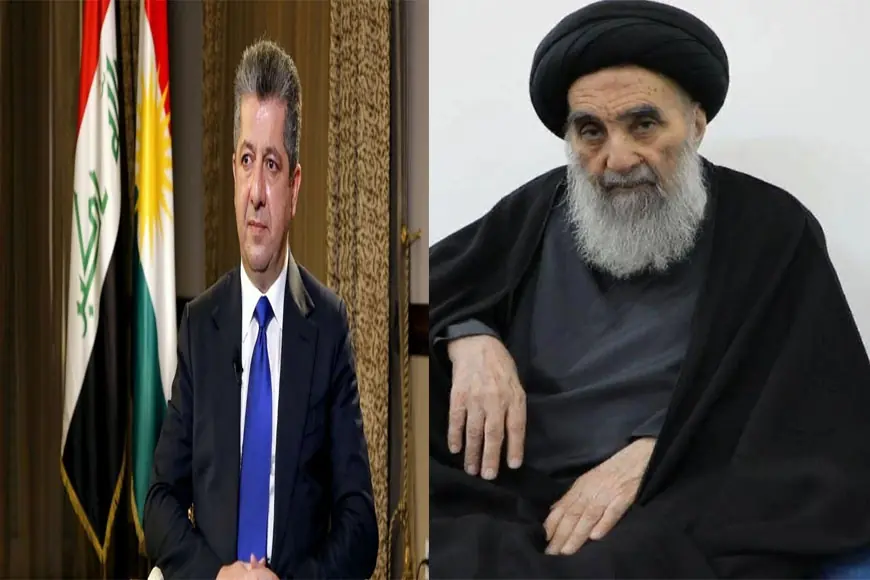 Mesrur ​​Barzani'den Ali Sistani'ye başsağlığı mesajı