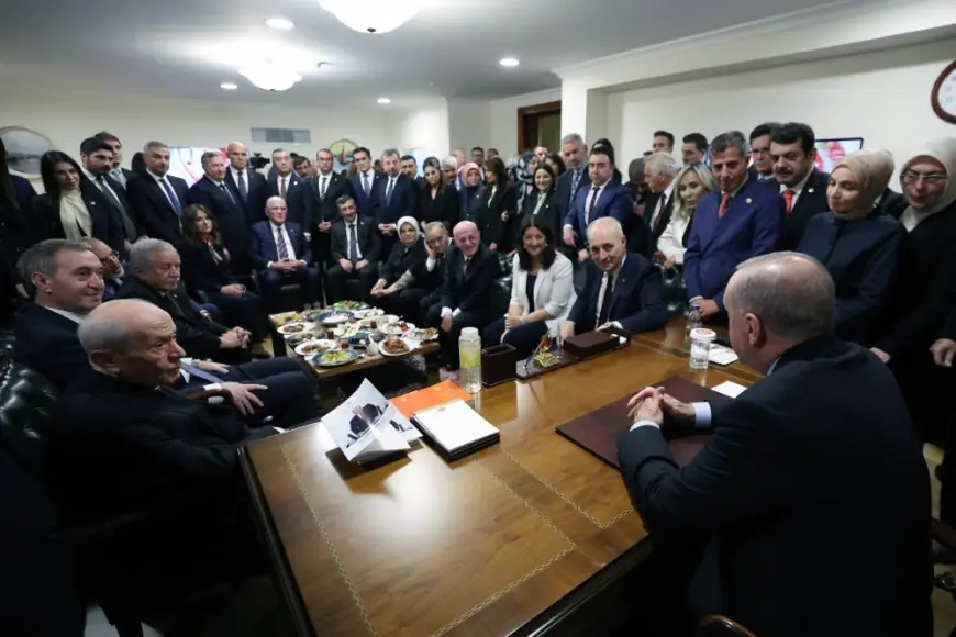 Erdoğan ve Bahçeli, DEM Parti heyeti ile bir araya geldi