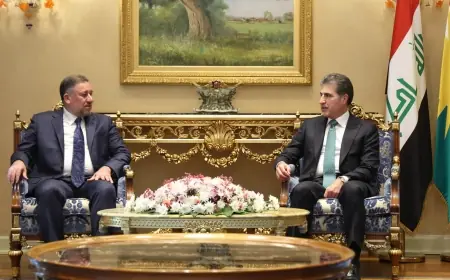 Neçirvan Barzani ve Hamis Hancer Irak Parlamento seçimleri konusunu görüştü