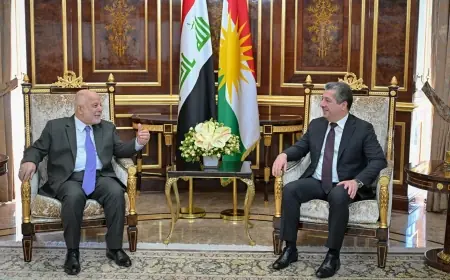 Mesrûr Barzanî û Ebadî hilbijartinên Encûmena Nûnerên Iraqê nîqaş kirin