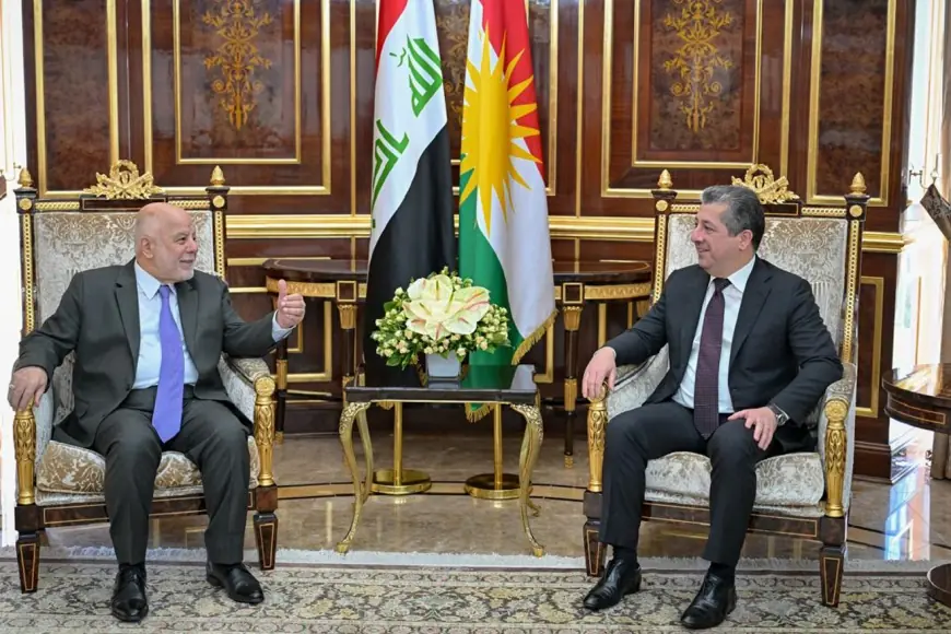 Mesrur Barzani Haydar Abadi ile görüştü