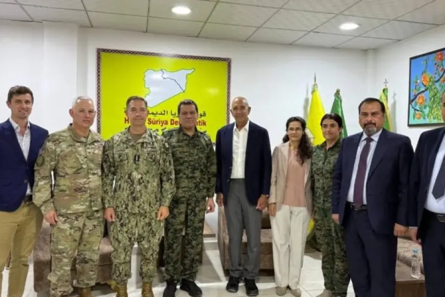 Mazlum Abdi, CENTCOM Komutanı Brad Cooper ve Tom Barrack ile bir araya geldi
