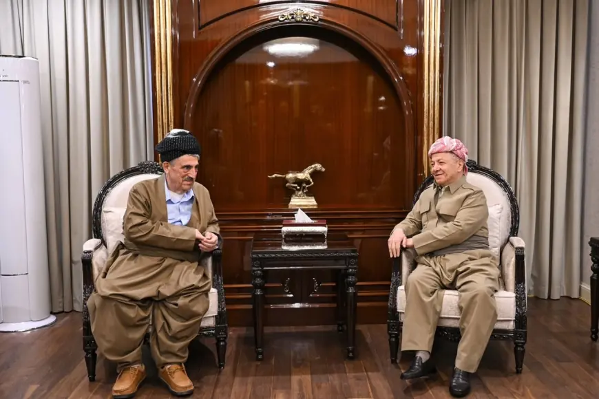 Serok Barzanî û Mihemedê Hacî Mehmûd proseya siyasî ya Herêma Kurdistanê gotûbêj dikin