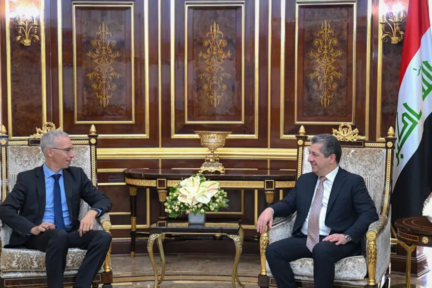 Mesrur Barzani, Almanya’nın yeni Irak Büyükelçisi ile görüştü