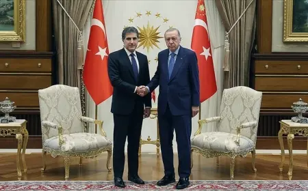 Neçirvan Barzani-Erdoğan görüşmesi başladı
