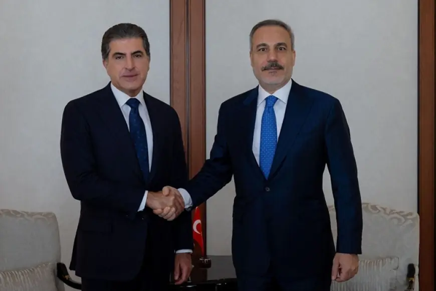 Neçirvan Barzani Hakan Fidan ile görüştü