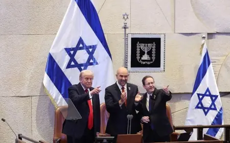 Trump İsrail Parlamentosunda: 'Bu yeni Ortadoğu'nun tarihi şafağı'