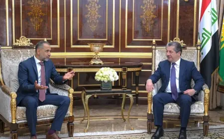 Mesrur Barzani, İngiltere'nin Irak Büyükelçisi ile  görüştü