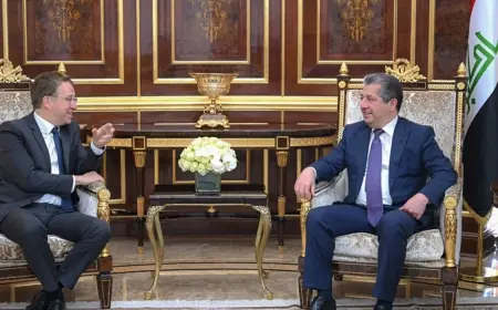 Mesrur Barzani, Fransa'nın Irak Büyükelçisi Patrick Durel ile görüştü