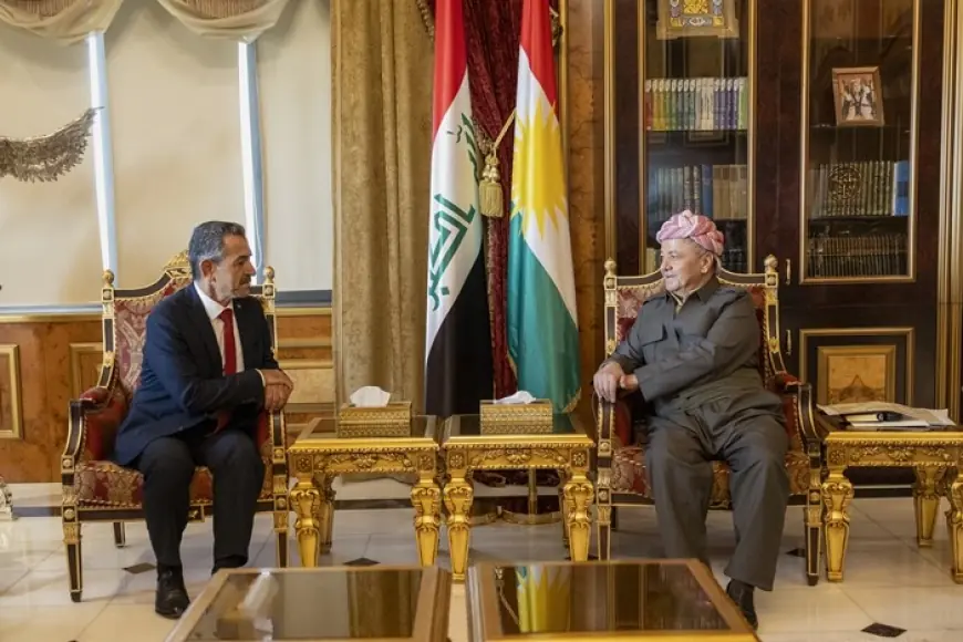 Başkan Mesud Barzani, Şırnak Valisi Ekici'yi kabul etti
