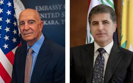 Neçirvan Barzani ve  Thomas Barrack, Suriye’deki gelişmeleri görüştü