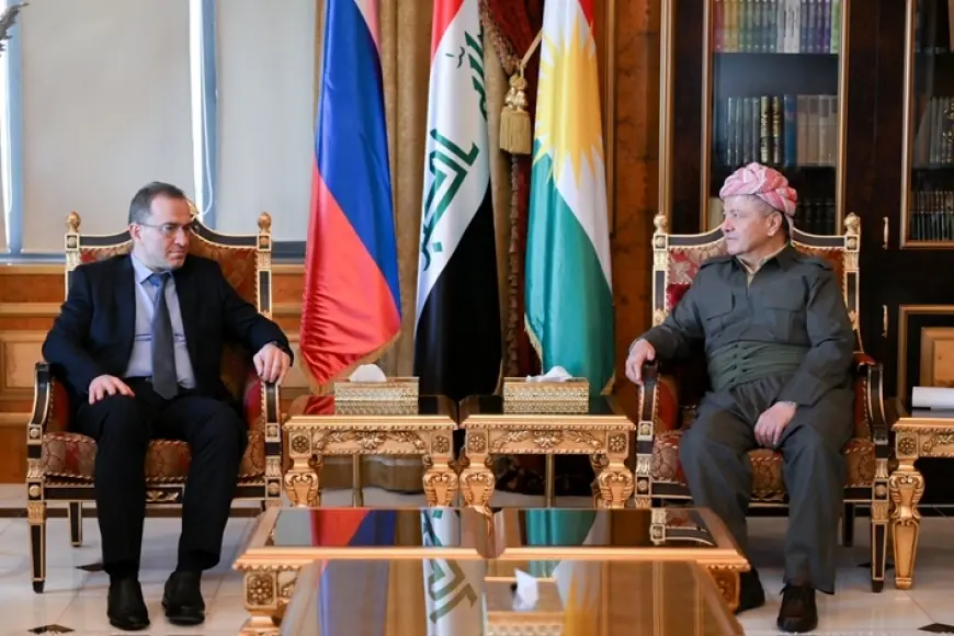 Serok Mesûd Barzanî Balyozê Rûsyayê yê Îraqê qebûl kir