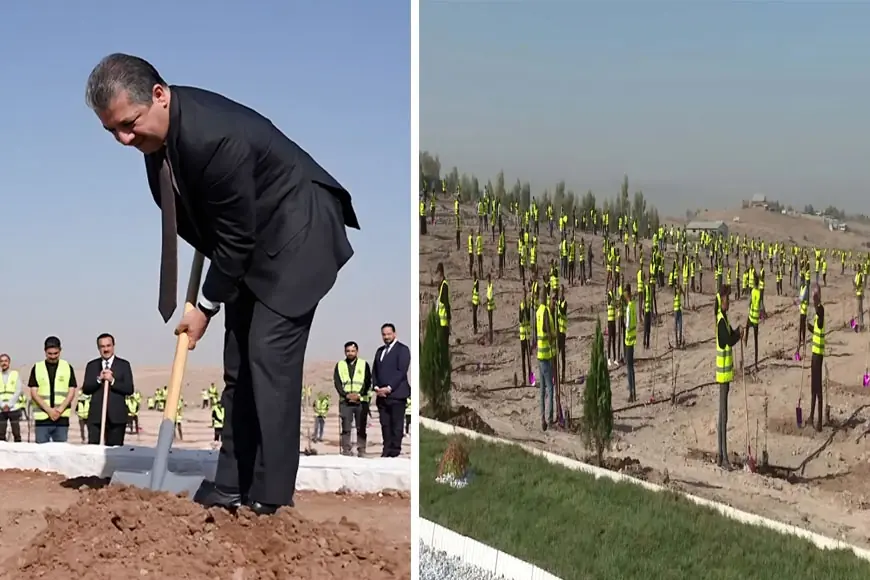 Mesrur Barzani: Erbil Yeşil Kuşak projesi gençlerimize iş imkanı sağlıyor