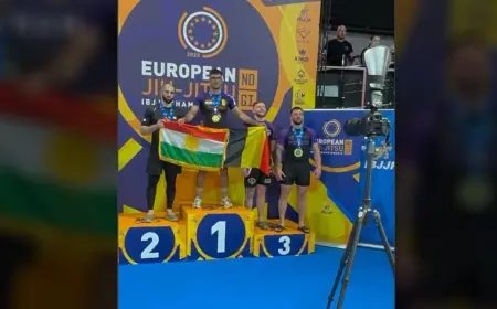 Kürt sporcu Avrupa Jiu-Jitsu şampiyonu oldu