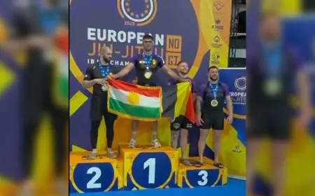 Kürt sporcu Avrupa şampiyonu oldu