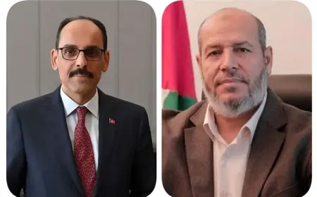 MİT Başkanı Kalın, Hamas heyetiyle bir araya geldi