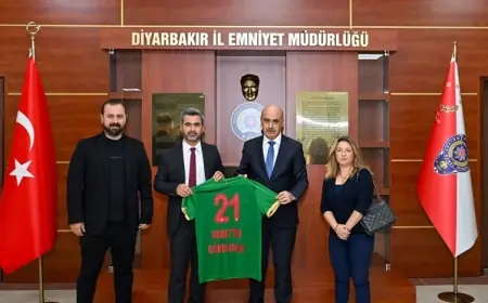 Amedspor'dan Diyarbakır Emniyet Müdürü'ne ziyaret