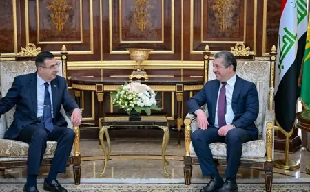 Mesrur Barzani, Ürdün Krallığı'nın yeni Erbil Başkonsolosunu kabul etti