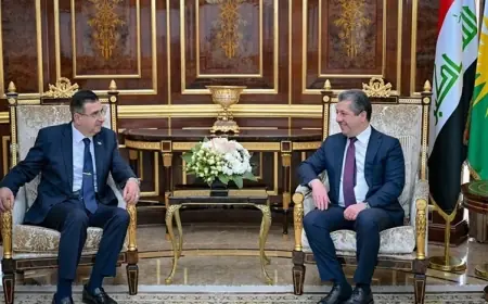 Mesrur Barzani, Ürdün'ün Erbil Başkonsolosu Betaris ile görüştü