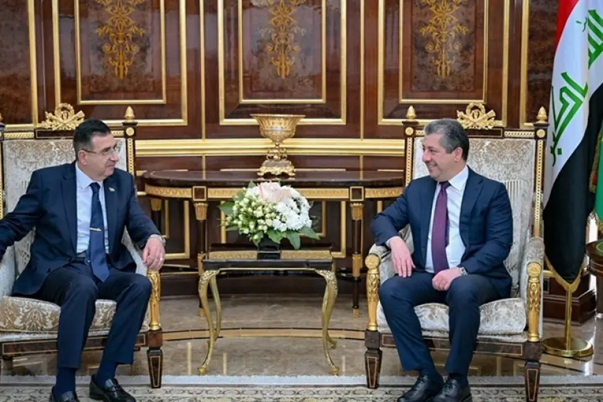 Mesrur Barzani, Ürdün'ün Erbil Başkonsolosu Betaris ile görüştü