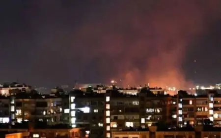 Suriye'nin başkenti Şam'a füzeli saldırı