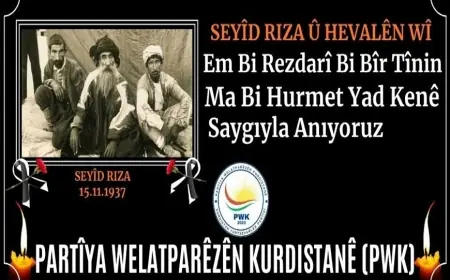 PWK: Seyid Rıza ve Arkadaşlarını Saygıyla Anıyoruz