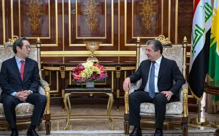 Mesrur Barzani Güney Kore'nin yeni Irak Büyükelçisini kabul etti