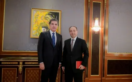 Neçirvan Barzani Kürt siyasetçi Osman Baydemir'i kabul etti