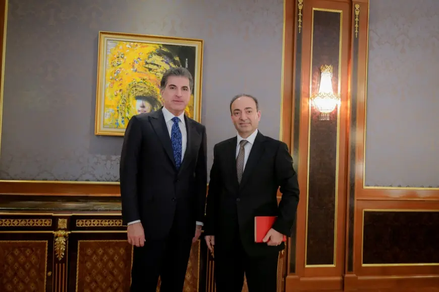 Neçirvan Barzani Kürt siyasetçi Osman Baydemir'i kabul etti