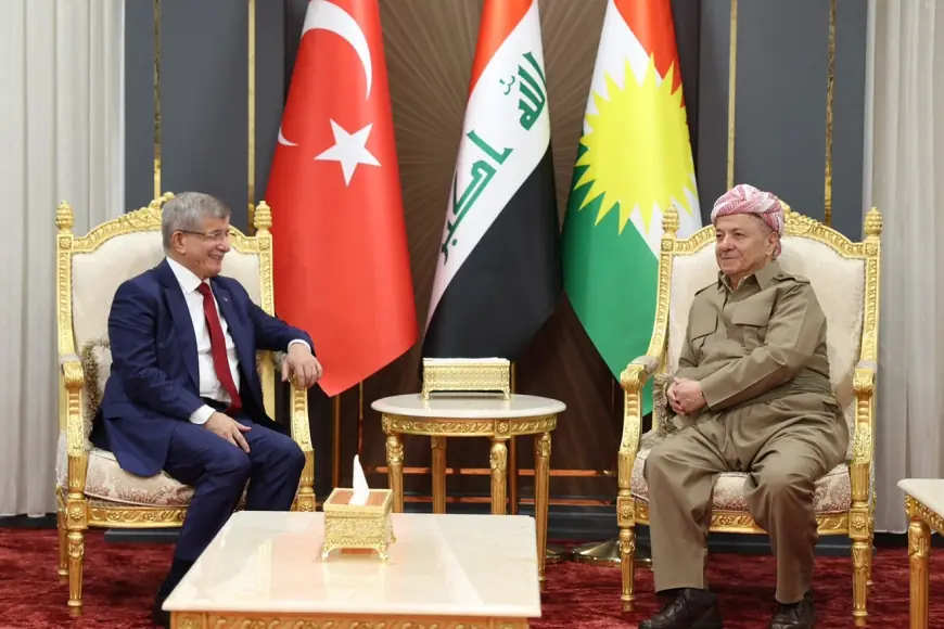 Başkan Barzani ve Davutoğlu, Barış Sürecini Görüştü