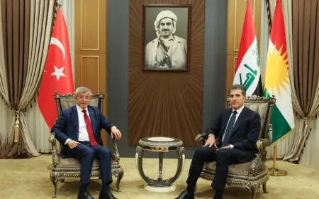 Nêçîrvan Barzanî û Davutoglu: Serketina pêvajoyê ji bo herêmê girîng e