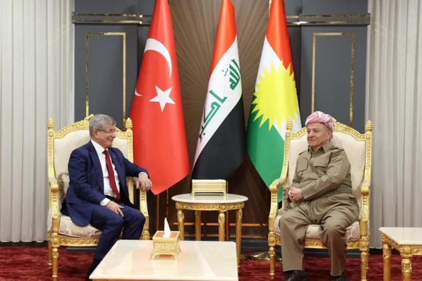 Serok Barzanî û Ahmet Davutoglu li ser pêvajoya çareseriyê axivîn