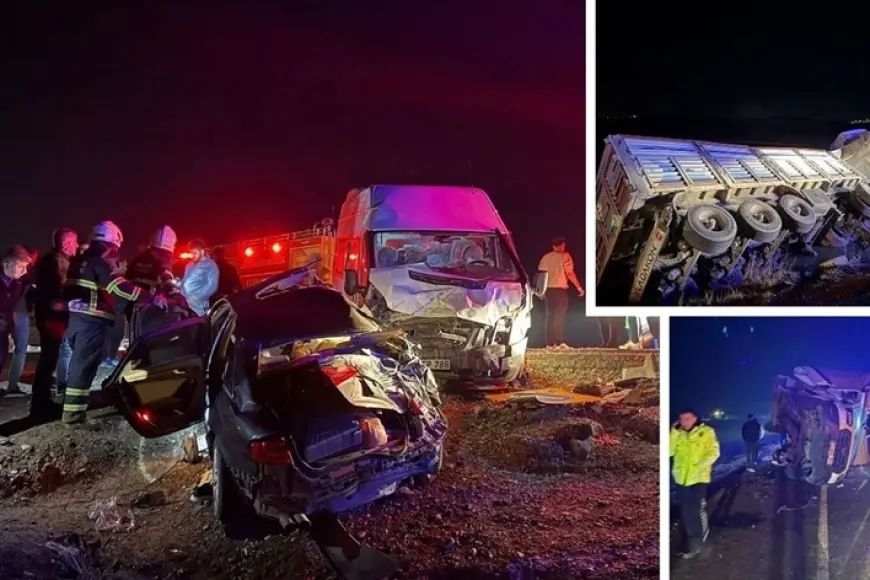 Diyarbakır'da zincirleme kaza: 4 ölü, 13 yaralı