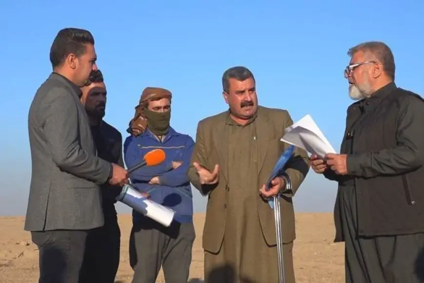 Kerkük'te yerleştirilen Araplar, Kürt çiftçilerin arazilerini sürüyor