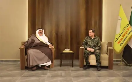 Mazlum Abdi, Şammar aşireti lideri ile görüştü