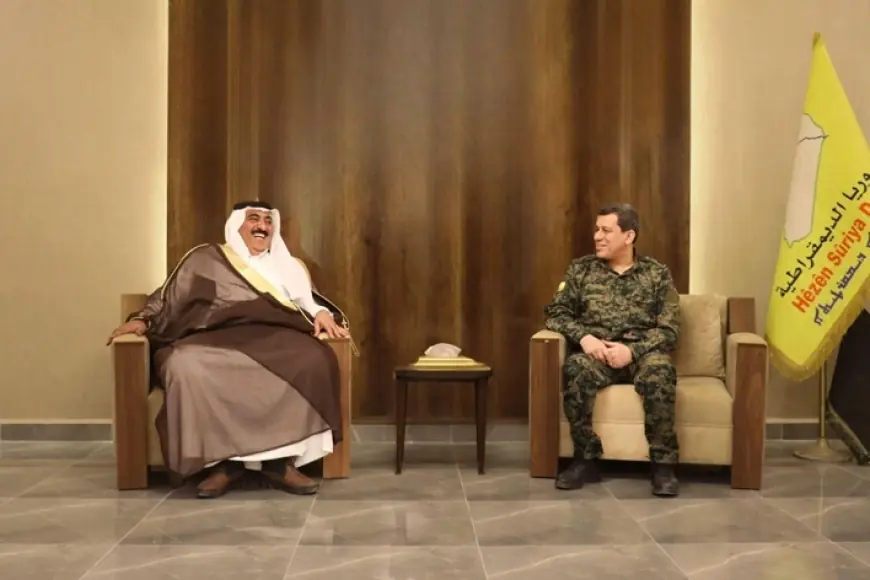 Mazlum Abdi, Şammar aşireti lideri ile görüştü