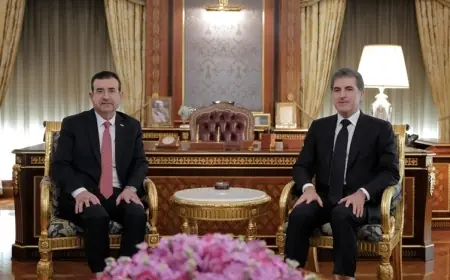 Neçirvan Barzani, Ürdün’ün yeni başkonsolosunu kabul etti